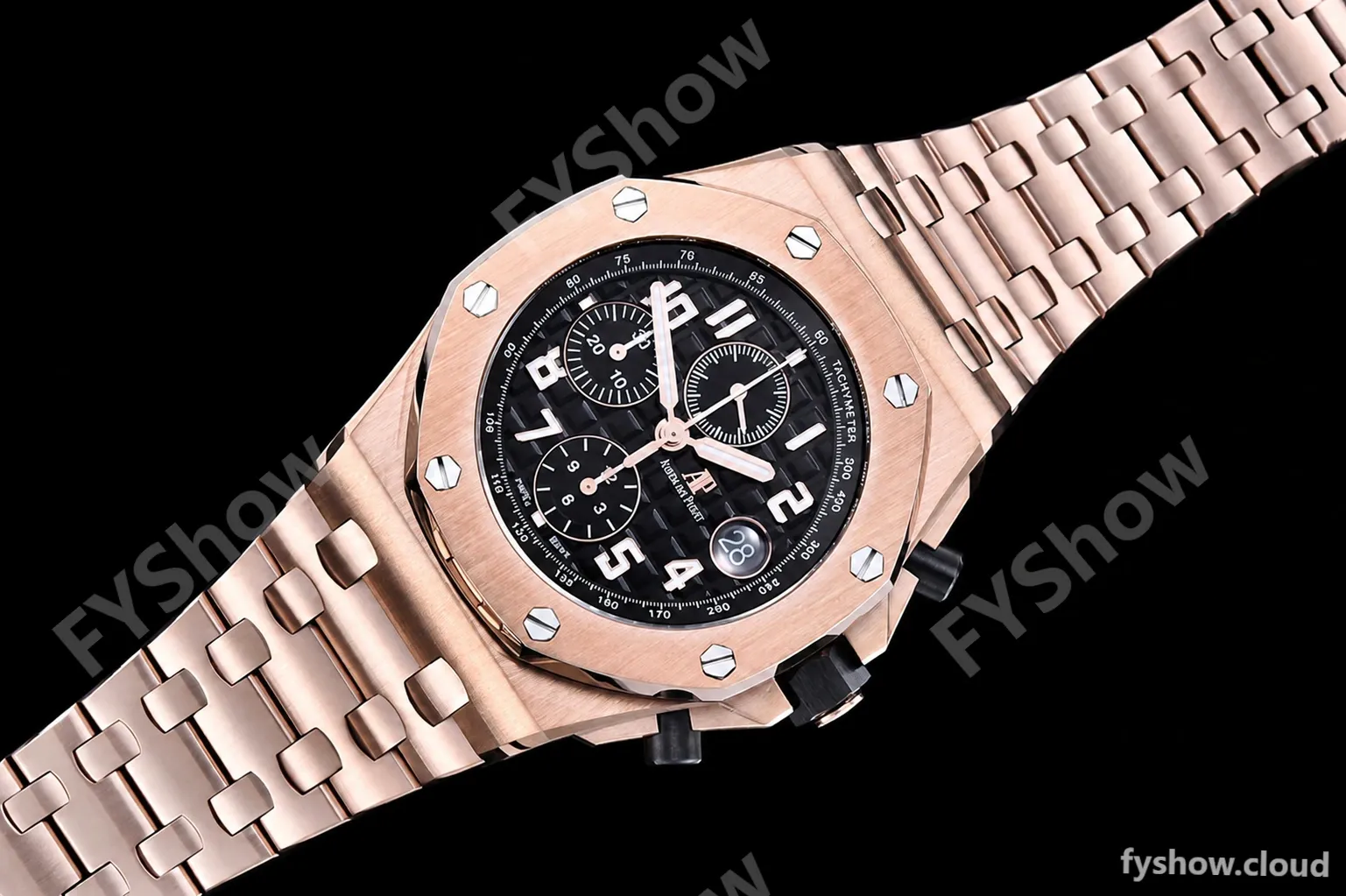 Audemars Piguet - AP ROO Chronograph RG/RG Brown/Num APF A3126 Mod - Image 3