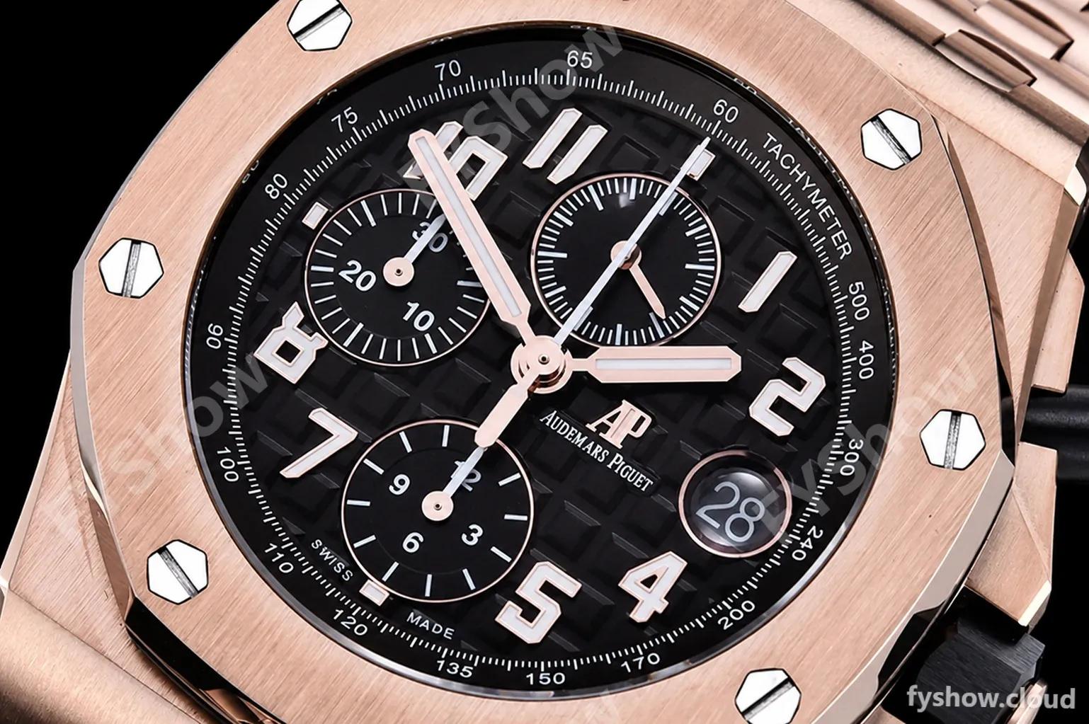 Audemars Piguet - AP ROO Chronograph RG/RG Brown/Num APF A3126 Mod - Image 5
