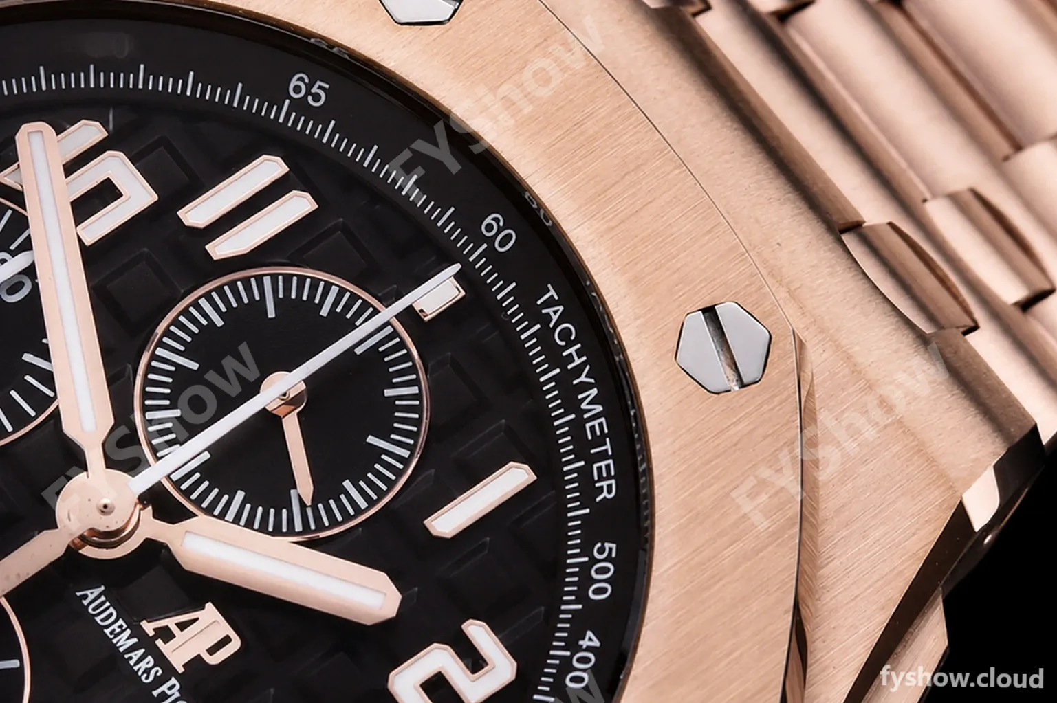 Audemars Piguet - AP ROO Chronograph RG/RG Brown/Num APF A3126 Mod - Image 6