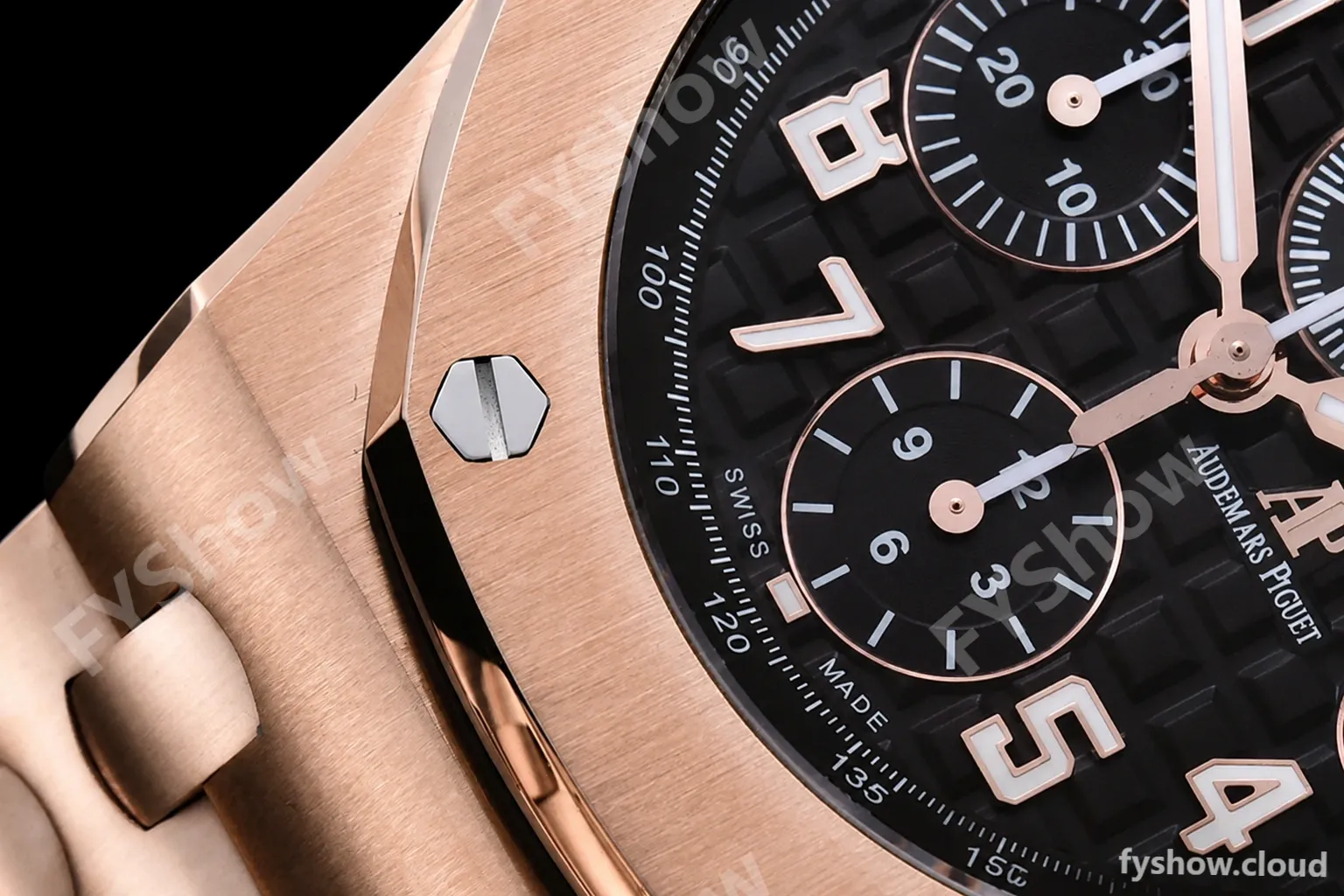Audemars Piguet - AP ROO Chronograph RG/RG Brown/Num APF A3126 Mod - Image 7