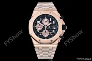 Audemars Piguet - AP ROO Chronograph RG/RG Black/Num APF A3126 Mod
