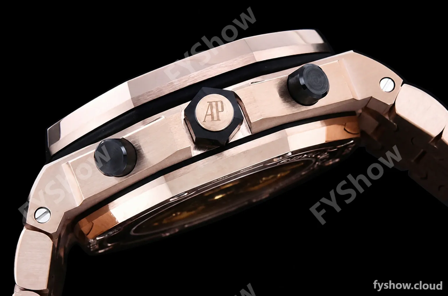 Audemars Piguet - AP ROO Chronograph RG/RG Black/Num APF A3126 Mod - Image 14
