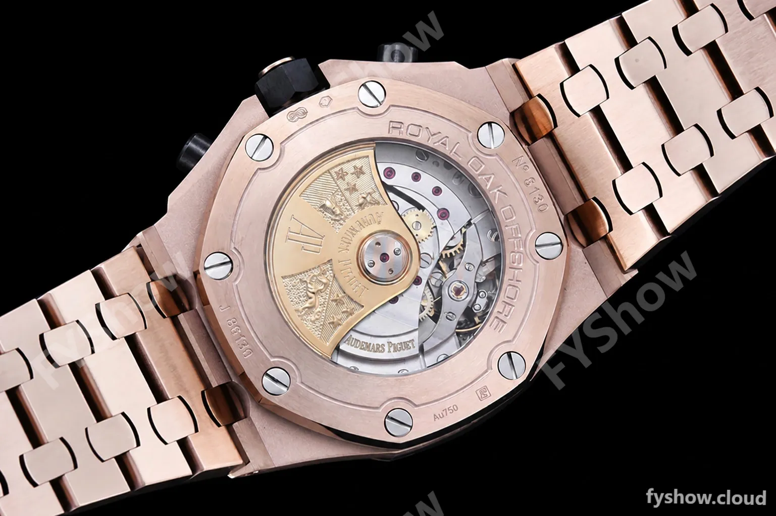 Audemars Piguet - AP ROO Chronograph RG/RG Black/Num APF A3126 Mod - Image 17