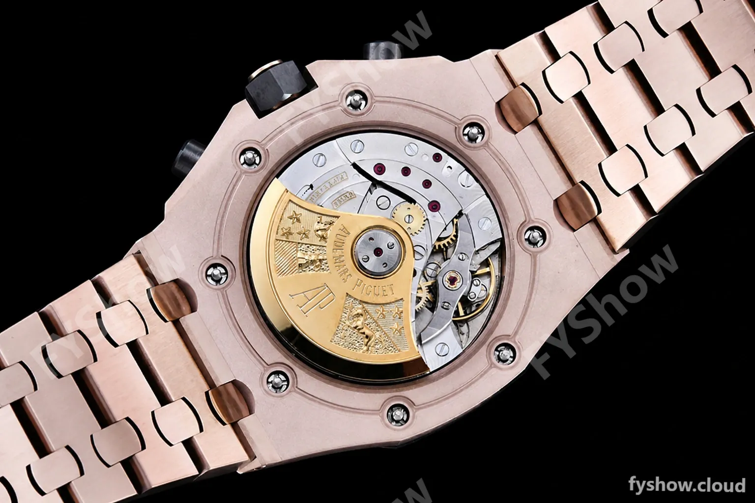 Audemars Piguet - AP ROO Chronograph RG/RG Black/Num APF A3126 Mod - Image 18