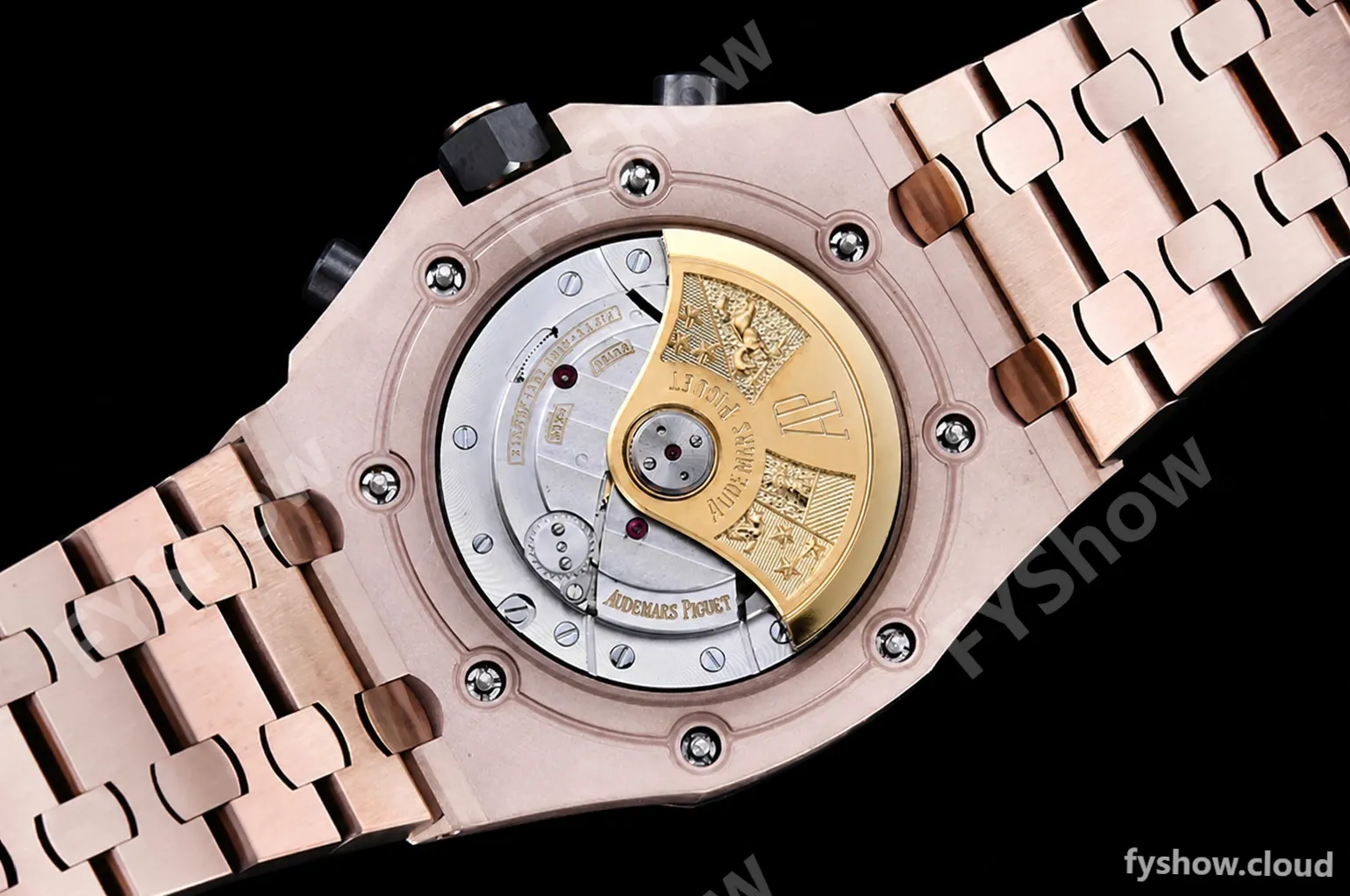 Audemars Piguet - AP ROO Chronograph RG/RG Black/Num APF A3126 Mod - Image 19