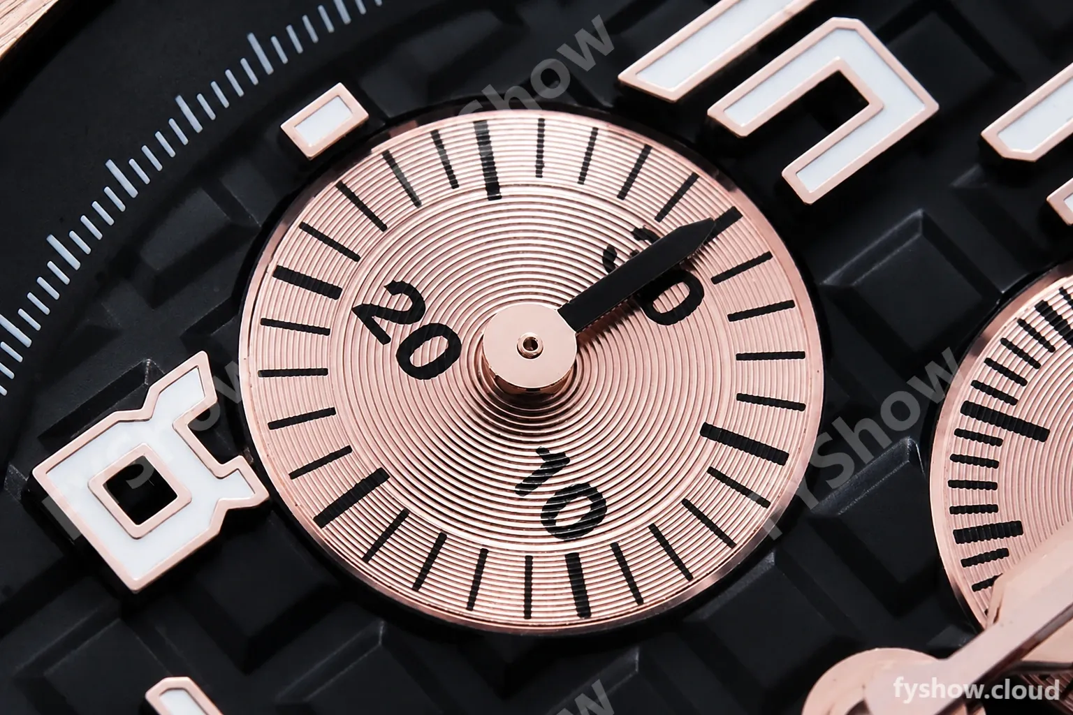 Audemars Piguet - AP ROO Chronograph RG/RG Black/Num APF A3126 Mod - Image 8