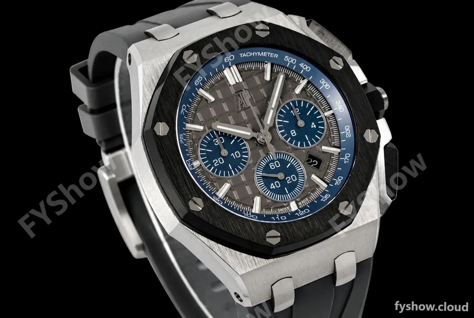 Audemars Piguet - AP ROO Chronograph 26420 SS/RU Grey/Black APF 7750 MOD - Image 4