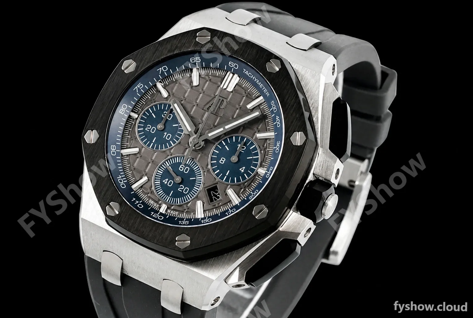 Audemars Piguet - AP ROO Chronograph 26420 SS/RU Grey/Black APF 7750 MOD - Image 6