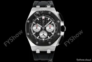Audemars Piguet - AP ROO Chronograph 26420 SS/RU Black/Black APF 7750 MOD