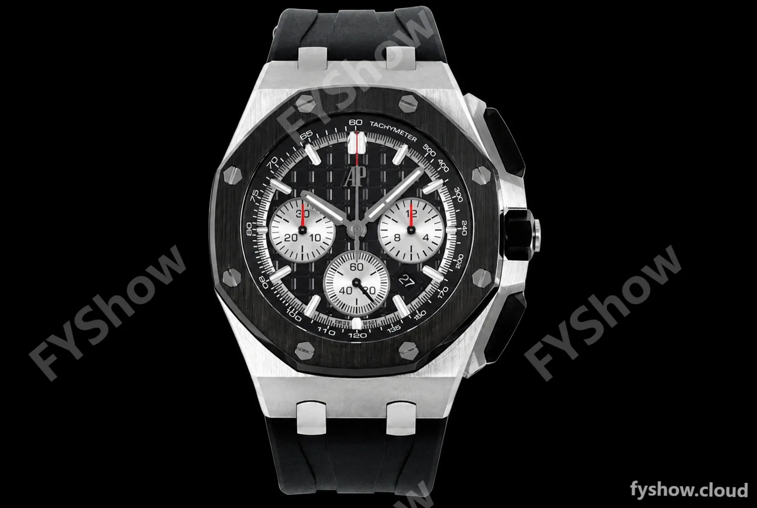 Audemars Piguet - AP ROO Chronograph 26420 SS/RU Black/Black APF 7750 MOD