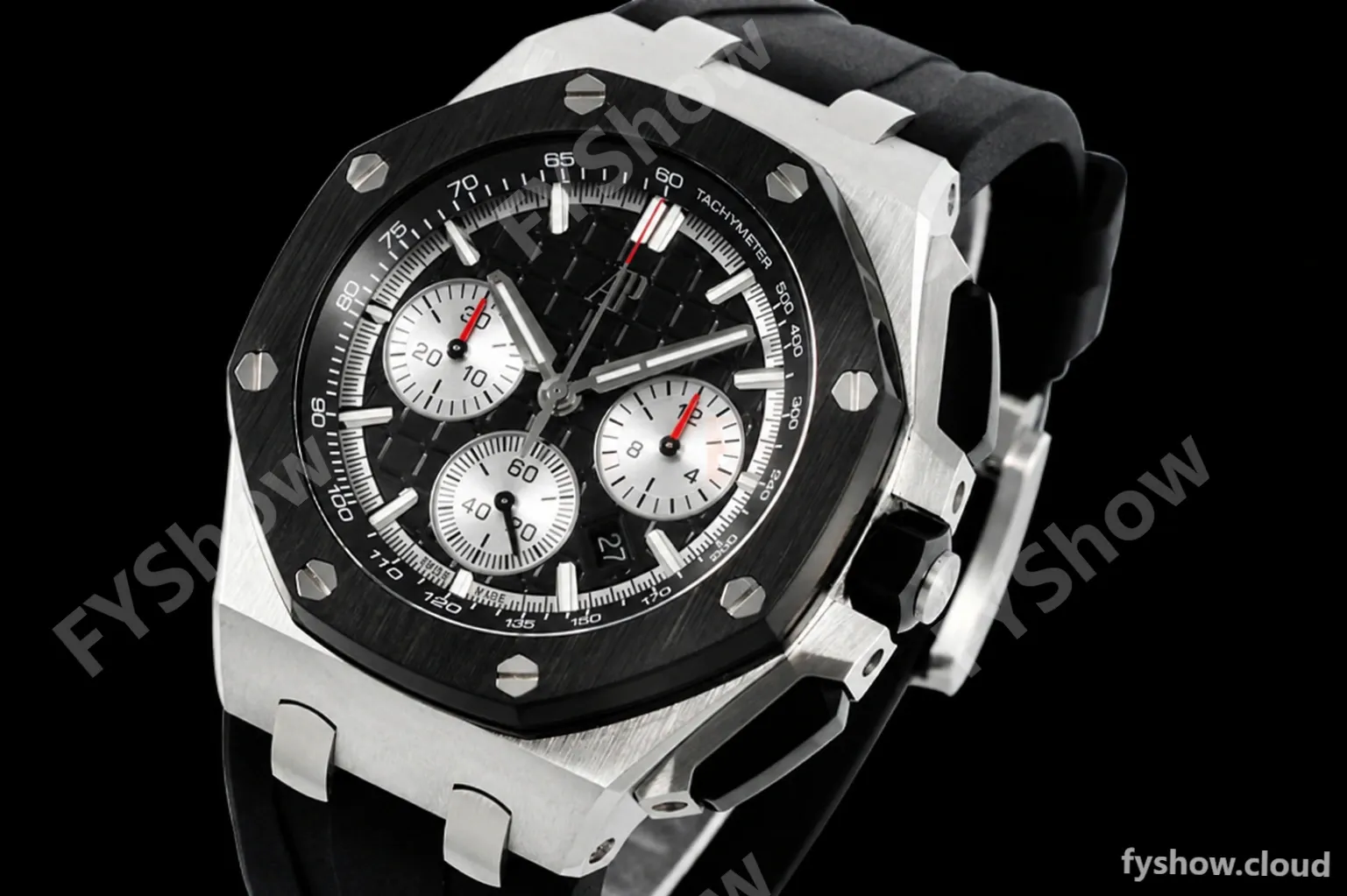 Audemars Piguet - AP ROO Chronograph 26420 SS/RU Black/Black APF 7750 MOD - Image 3