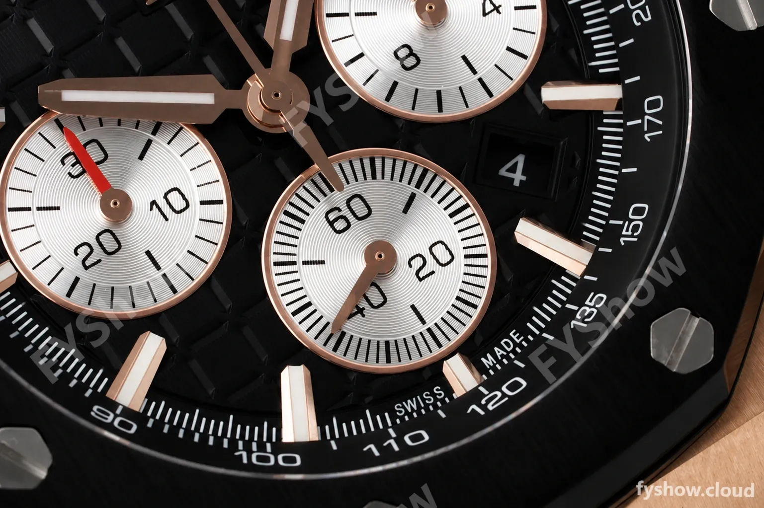 Audemars Piguet - AP ROO Chronograph 26420 RG/RU Black/Black APF 7750 MOD - Image 2