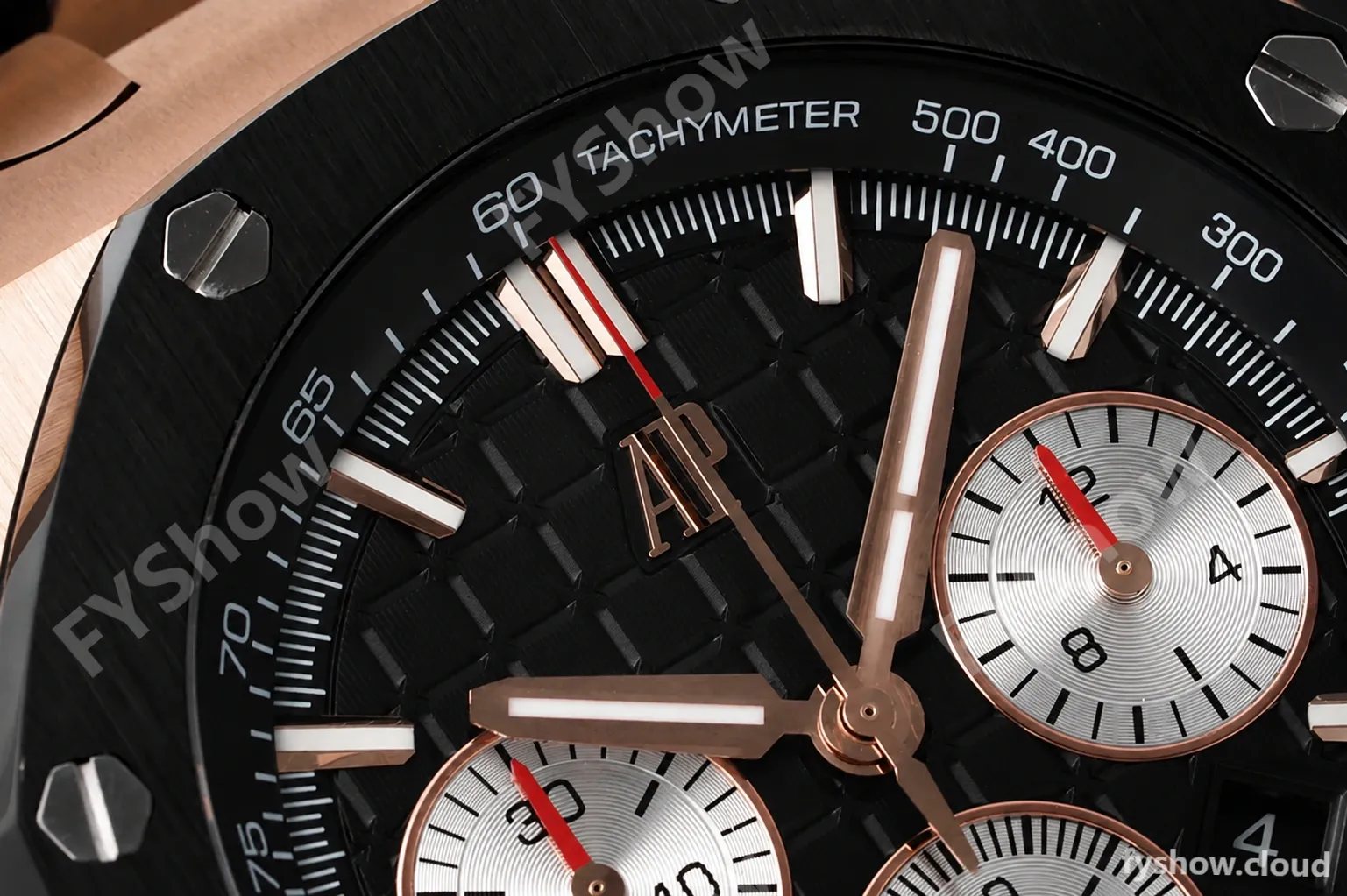Audemars Piguet - AP ROO Chronograph 26420 RG/RU Black/Black APF 7750 MOD - Image 6