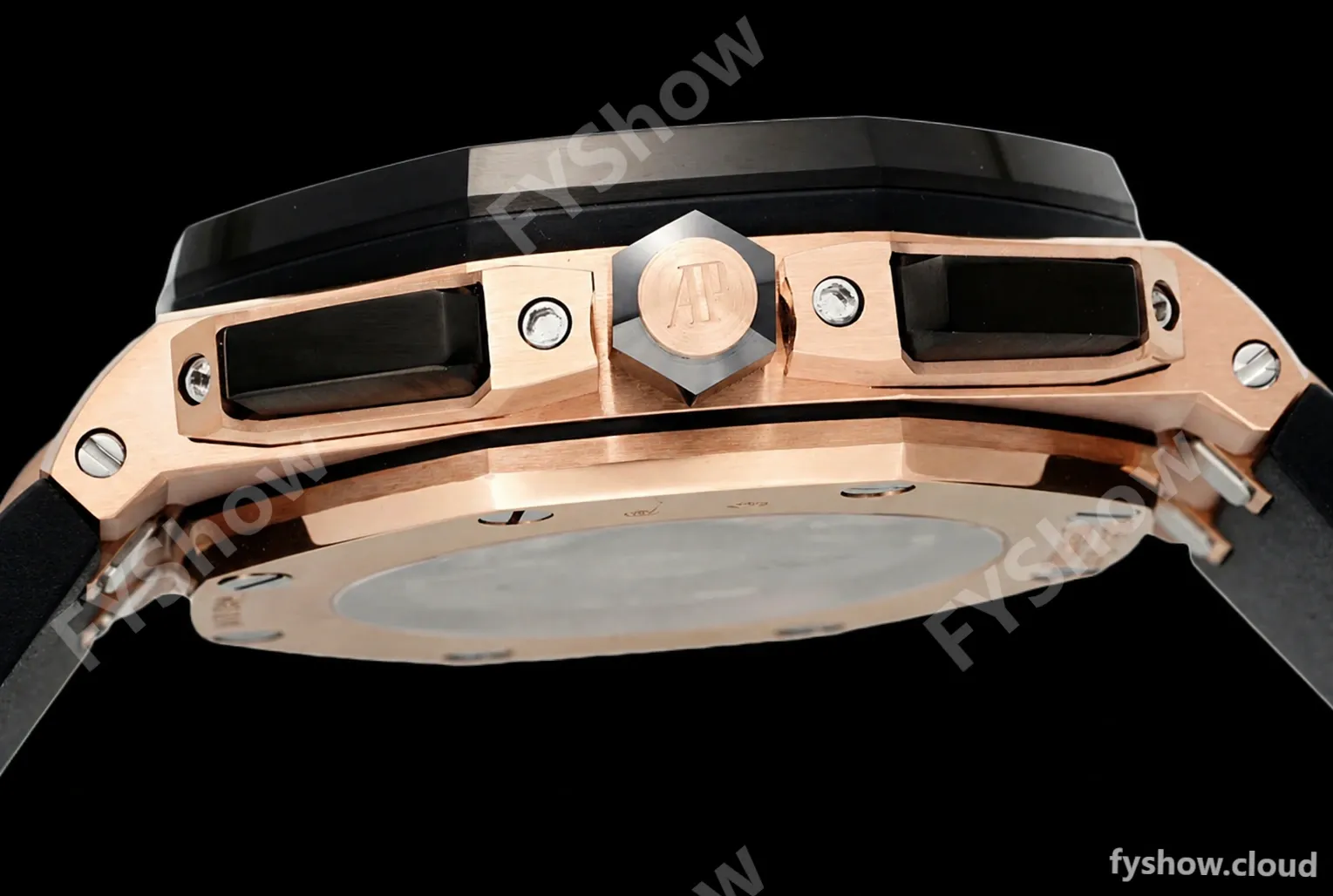 Audemars Piguet - AP ROO Chronograph 26420 RG/RU Black/Black APF 7750 MOD - Image 8