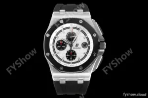 Audemars Piguet - AP ROO Chronograph 44mm CER/SS/RU White JJF A3126 Mod