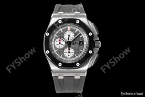 Audemars Piguet - AP ROO Chronograph 44mm CER/SS/RU Grey JJF A3126 Mod