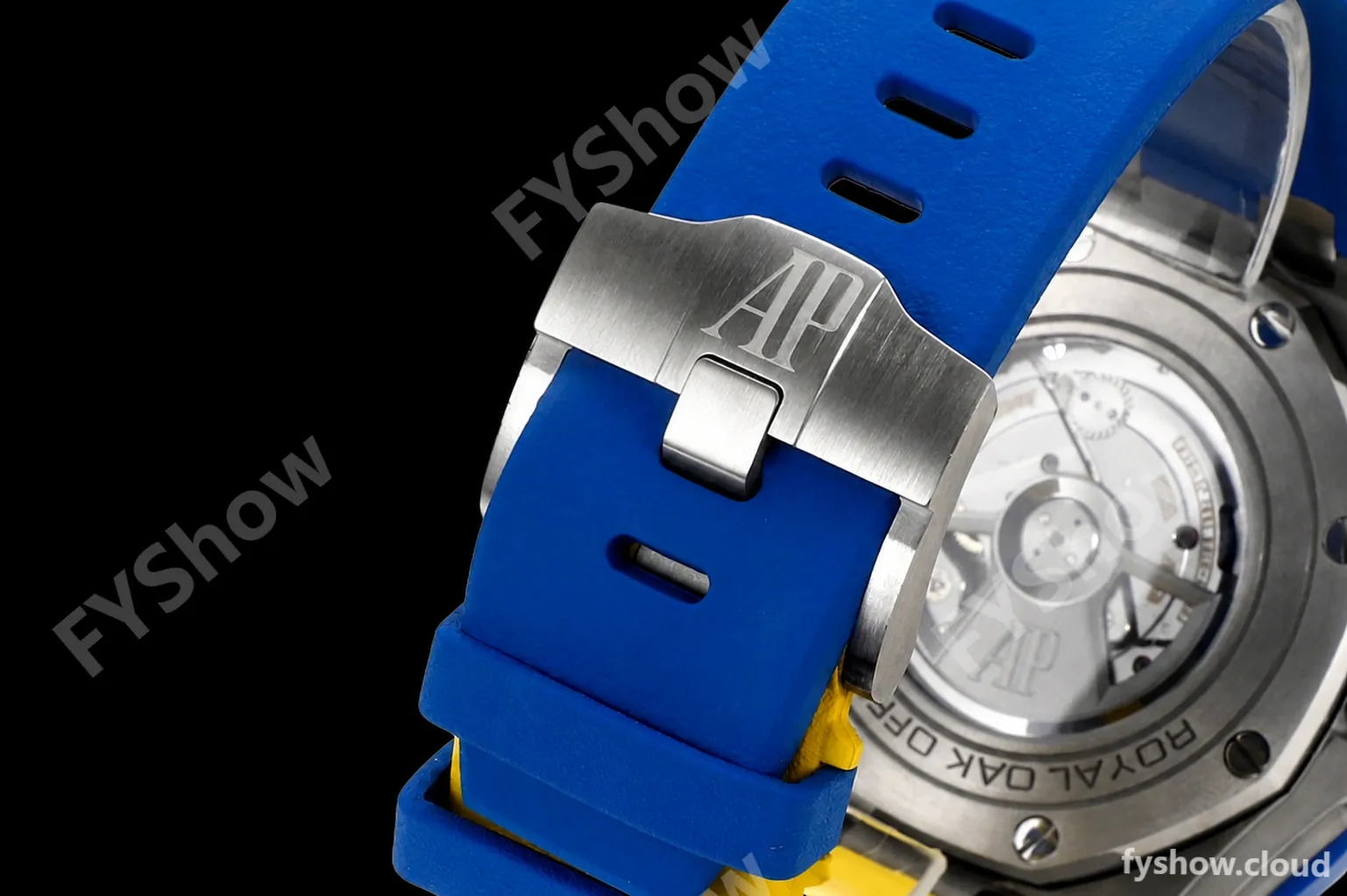 Audemars Piguet - AP ROO Chronograph 44mm CER/SS/RU Blue/Yelw JJF A3126 Mod - Image 5