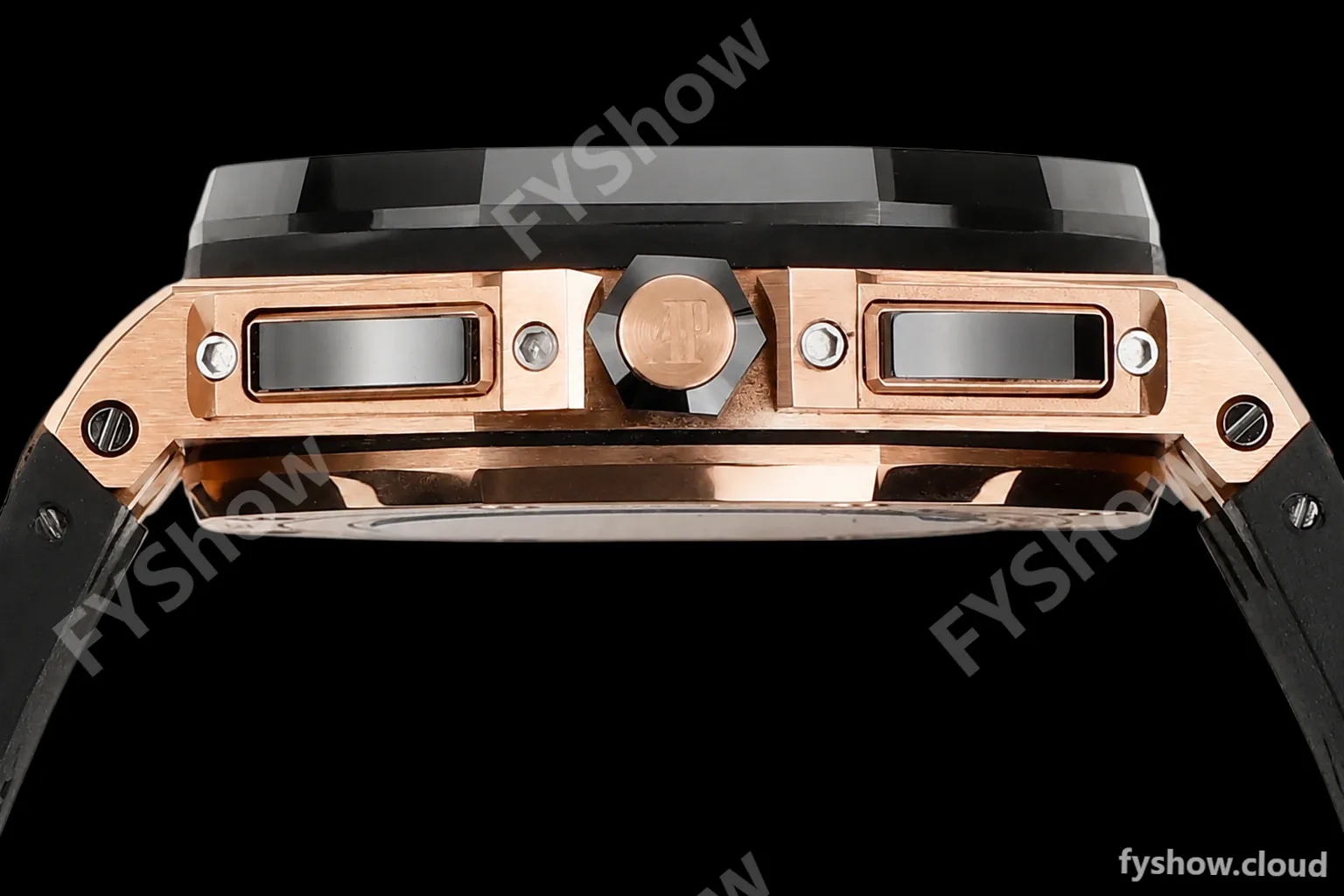 Audemars Piguet - AP ROO Chronograph 44mm RG/CER/RU Blk/Wht JJF A3126 Mod - Image 8