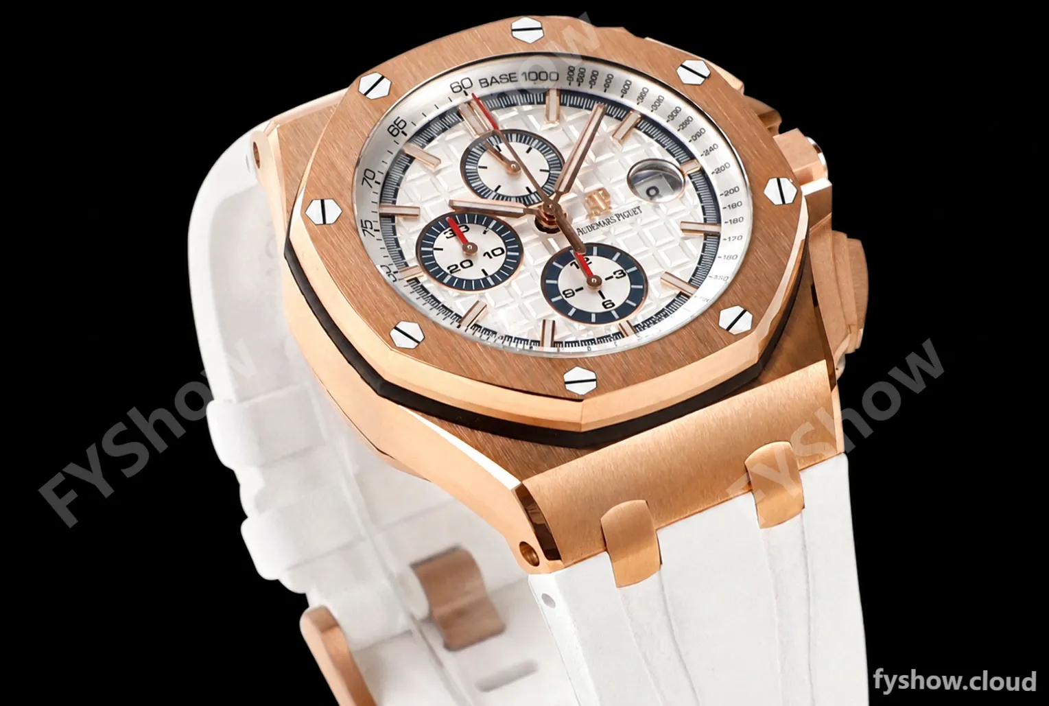 Audemars Piguet - AP ROO Chronograph 44mm RG/RU White JJF A3126 Mod - Image 4