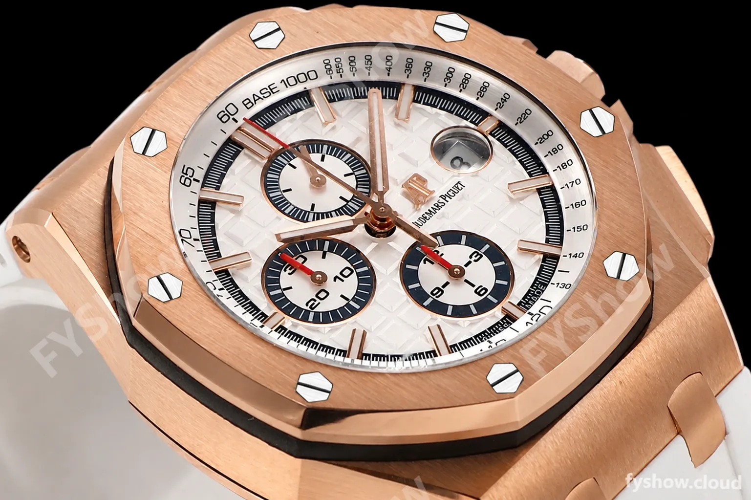 Audemars Piguet - AP ROO Chronograph 44mm RG/RU White JJF A3126 Mod - Image 8