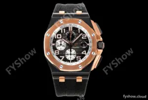 Audemars Piguet - AP ROO Chronograph 44mm CER/RG/RU Blk/Wht JJF A3126 Mod