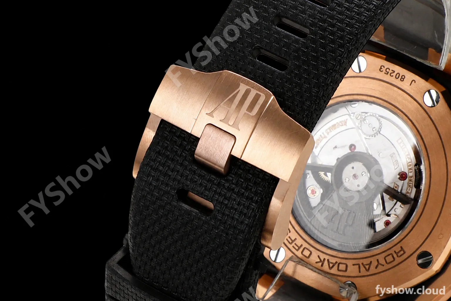 Audemars Piguet - AP ROO Chronograph 44mm CER/RG/RU Blk/Wht JJF A3126 Mod - Image 7