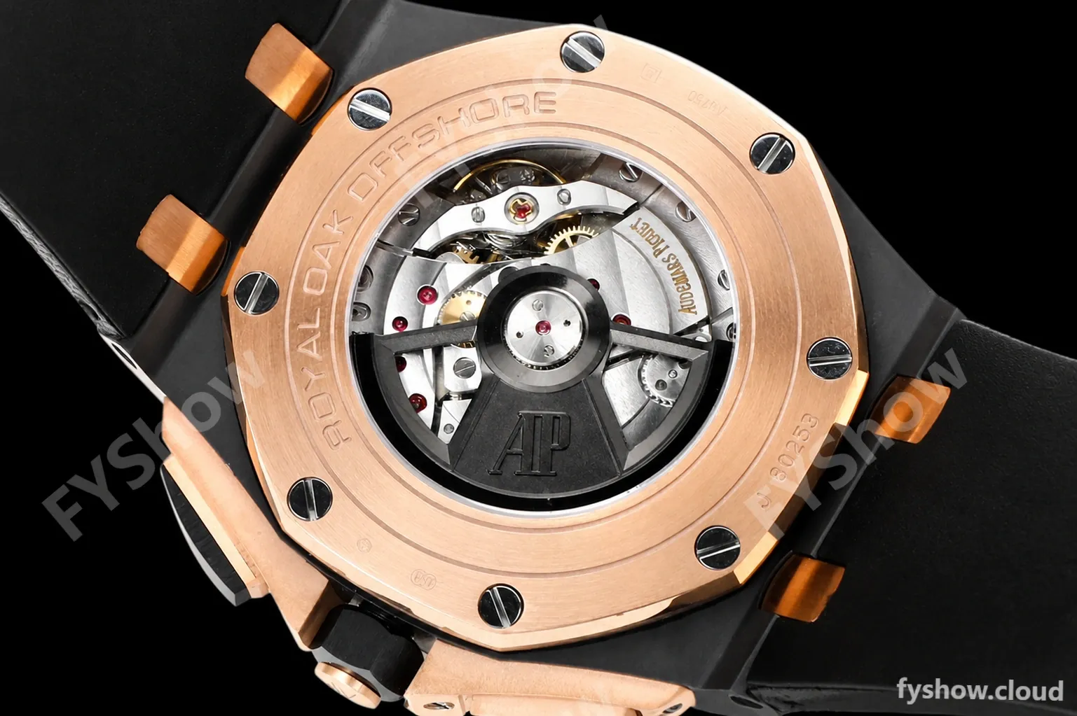 Audemars Piguet - AP ROO Chronograph 44mm CER/RG/RU Blk/Wht JJF A3126 Mod - Image 8