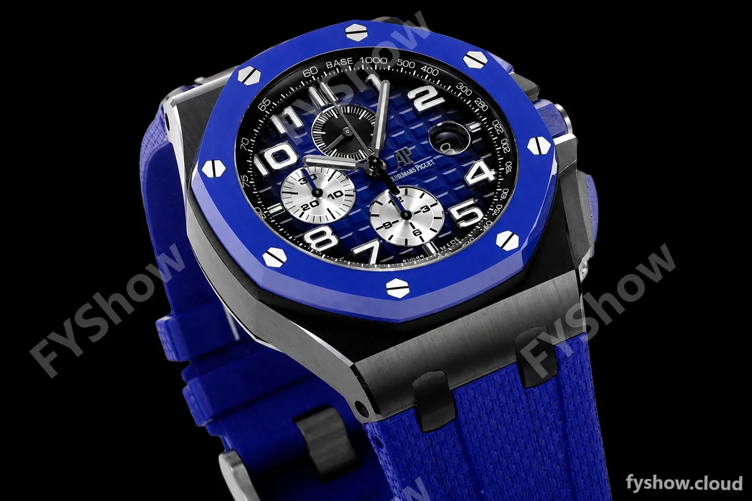 Audemars Piguet - AP ROO Chronograph 44mm CER/CER/RU Blue JJF A3126 Mod - Image 3