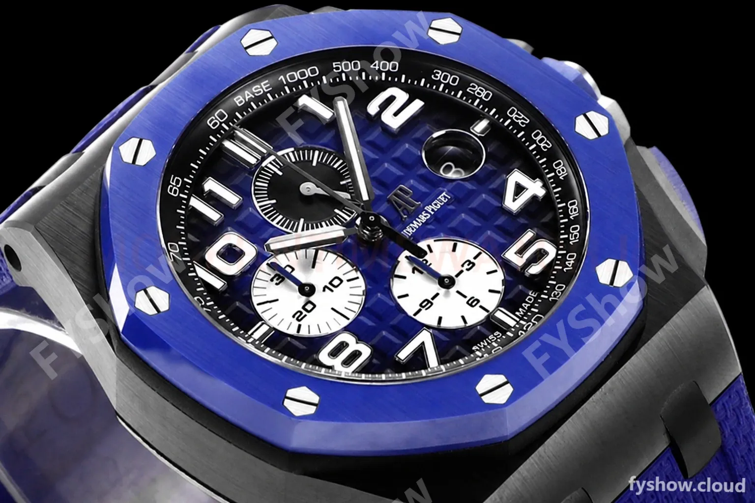 Audemars Piguet - AP ROO Chronograph 44mm CER/CER/RU Blue JJF A3126 Mod - Image 9
