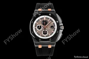 Audemars Piguet - AP ROO Chronograph 44mm CER/CER/RU Grey/Blk JJF A3126 Mod