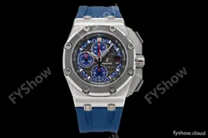 Audemars Piguet - AP ROO Chronograph 44mm SS/CER/RU Grey/Blue JJF A3126 Mod