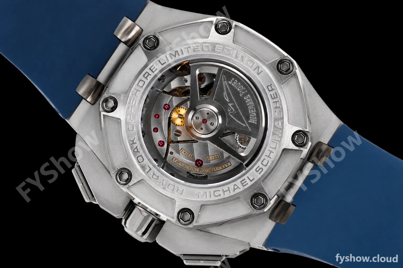 Audemars Piguet - AP ROO Chronograph 44mm SS/CER/RU Grey/Blue JJF A3126 Mod - Image 8