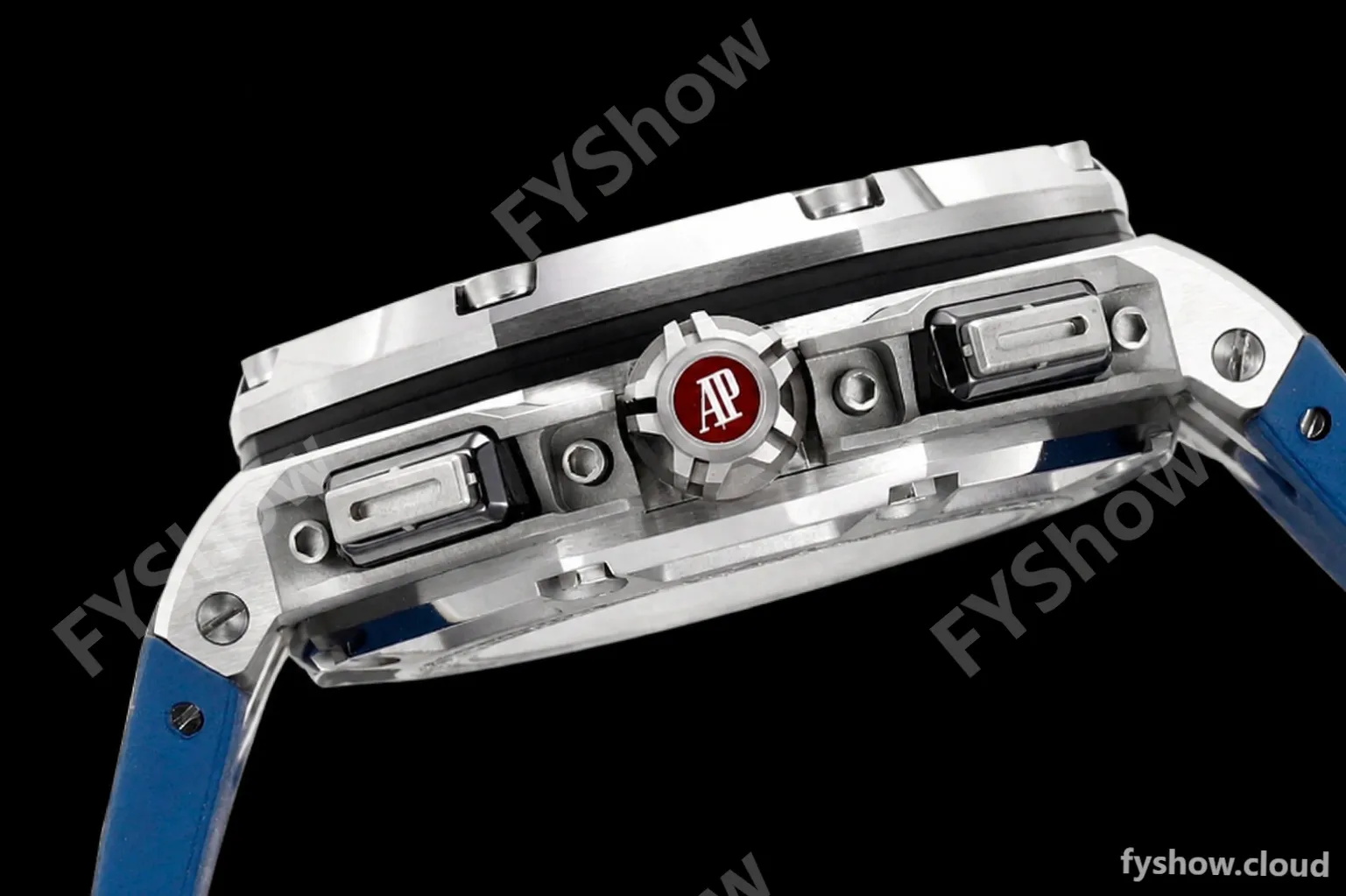 Audemars Piguet - AP ROO Chronograph 44mm SS/CER/RU Grey/Blue JJF A3126 Mod - Image 9