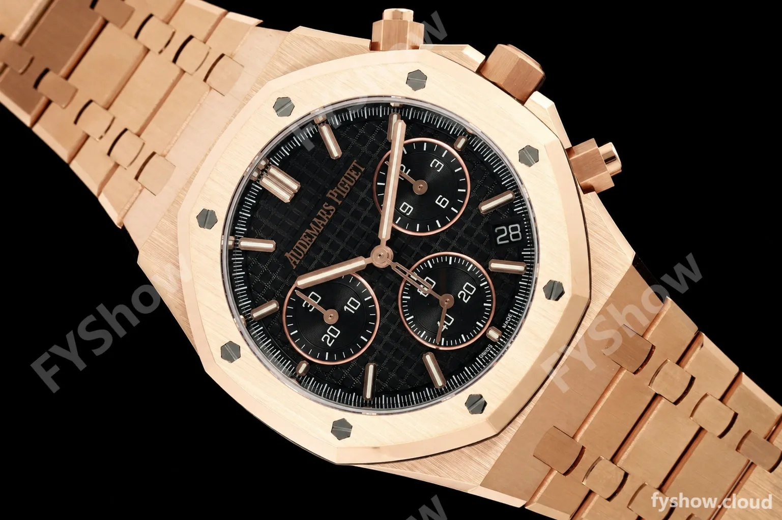 Audemars Piguet - Royal Oak 26240OR Gain Weight 41mm RG/RG Black SWF Dial DDF DD4401 - Image 27
