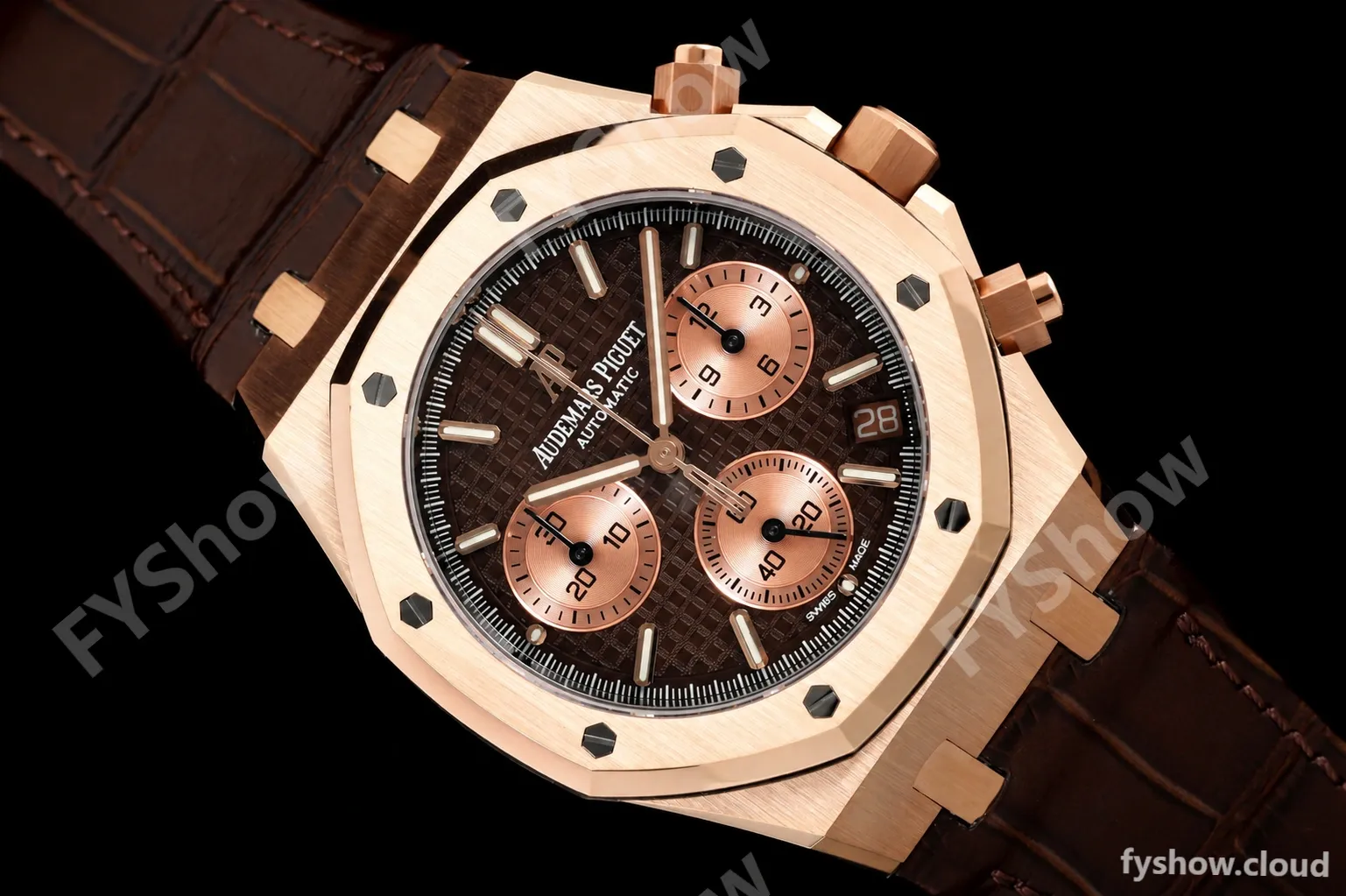 Audemars Piguet - Royal Oak 26331OR Gain Weight 41mm RG/LE Brown SWF Dial DDF DD4401 - Image 12