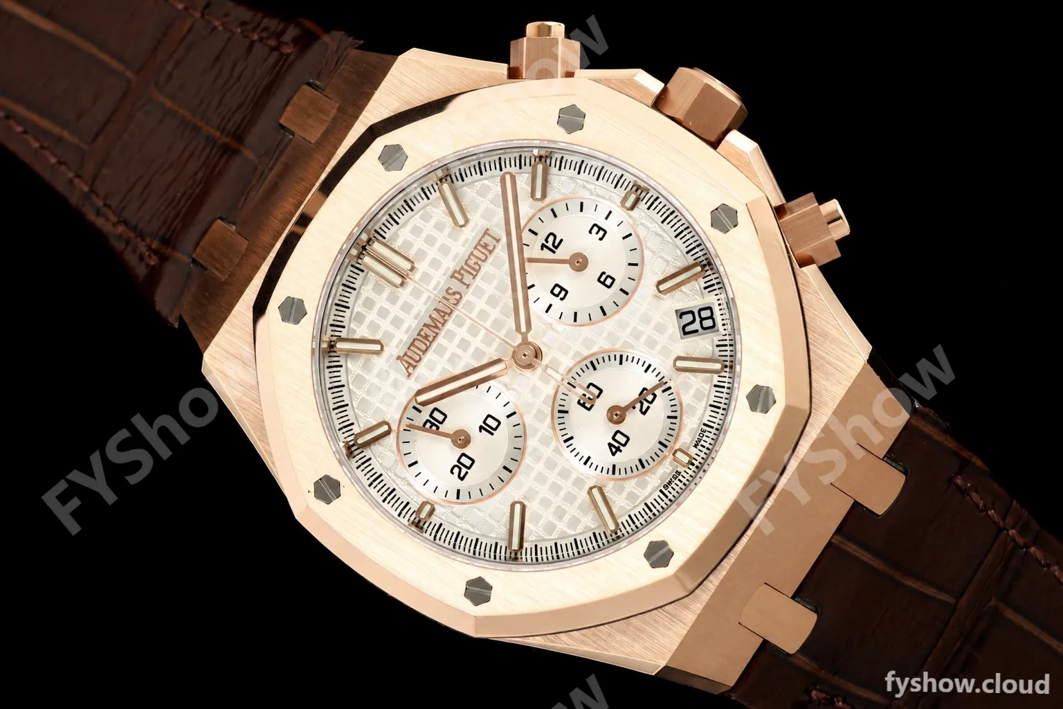 Audemars Piguet - Royal Oak 26240OR Gain Weight 41mm RG/LE White SWF Dial DDF DD4401 - Image 12