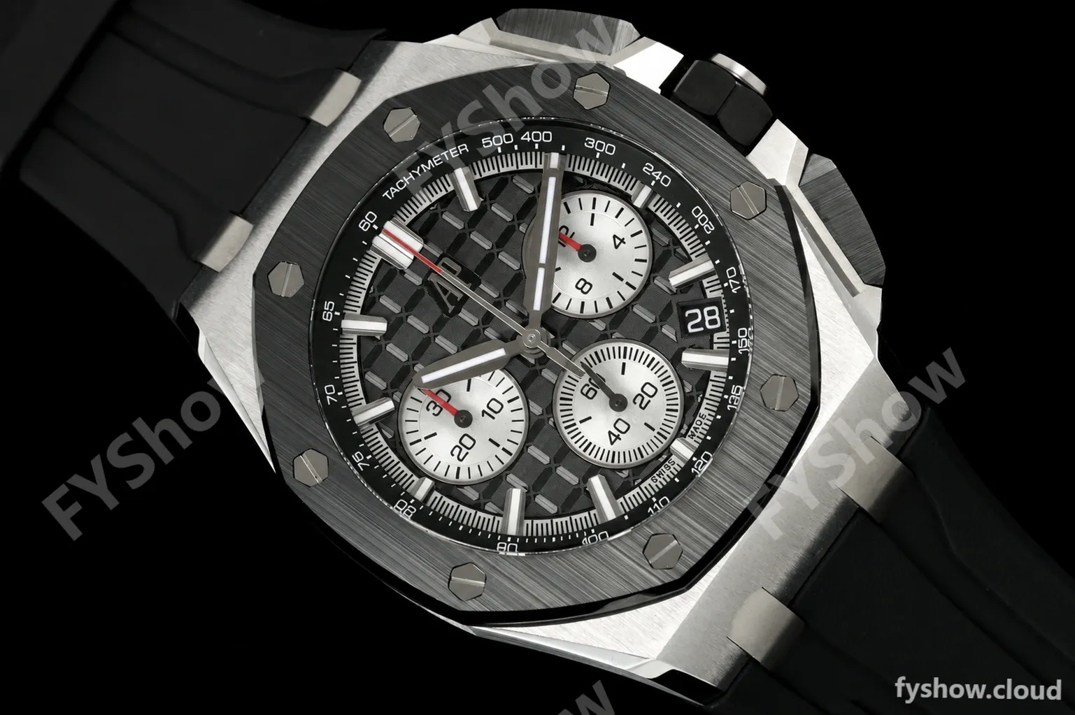 Audemars Piguet - Royal Oak Offshore 26420SO 43mm SS/CER/RU Blk/Silv DDF DD4401 - Image 11