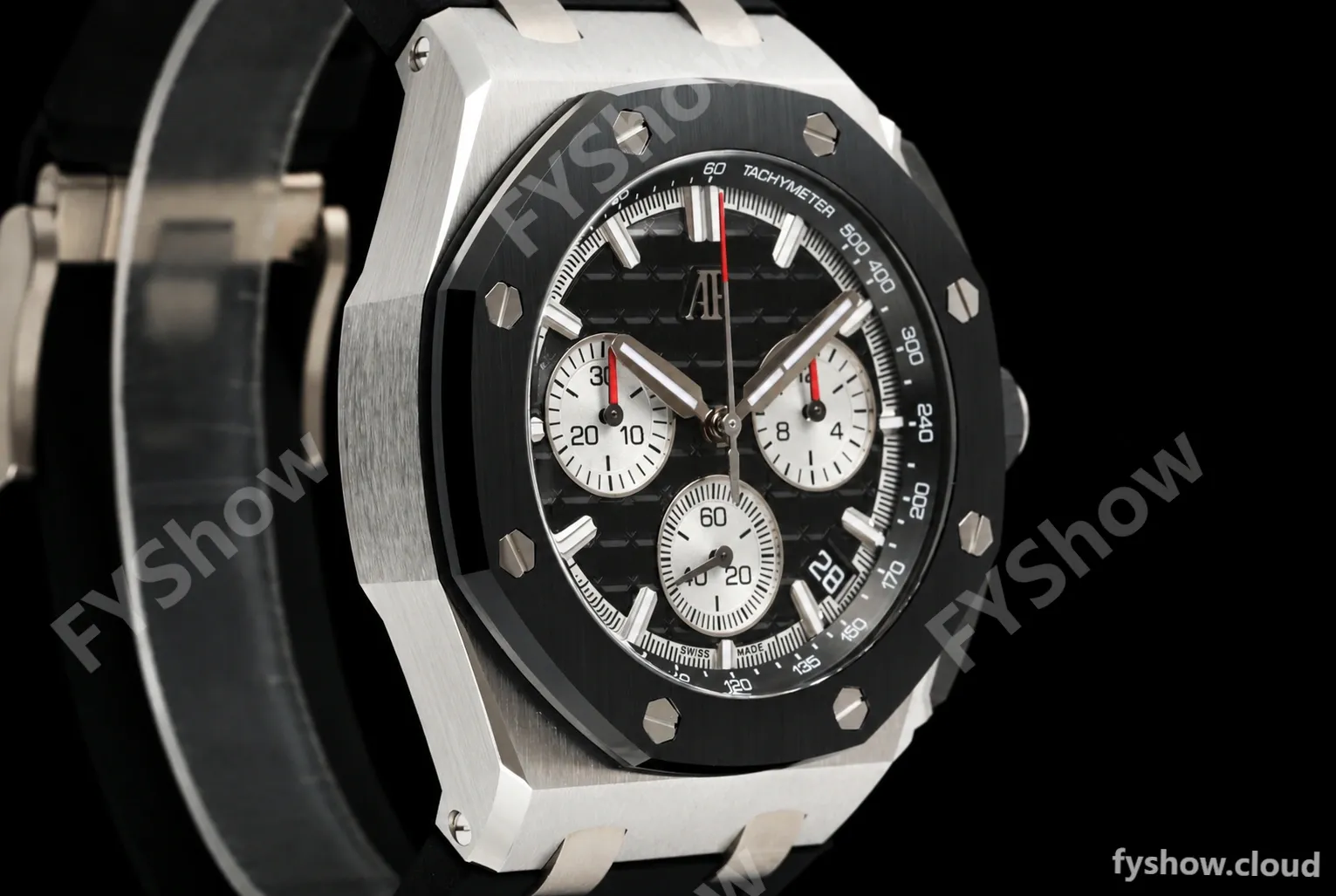 Audemars Piguet - Royal Oak Offshore 26420SO 43mm SS/CER/RU Blk/Silv DDF DD4401 - Image 16