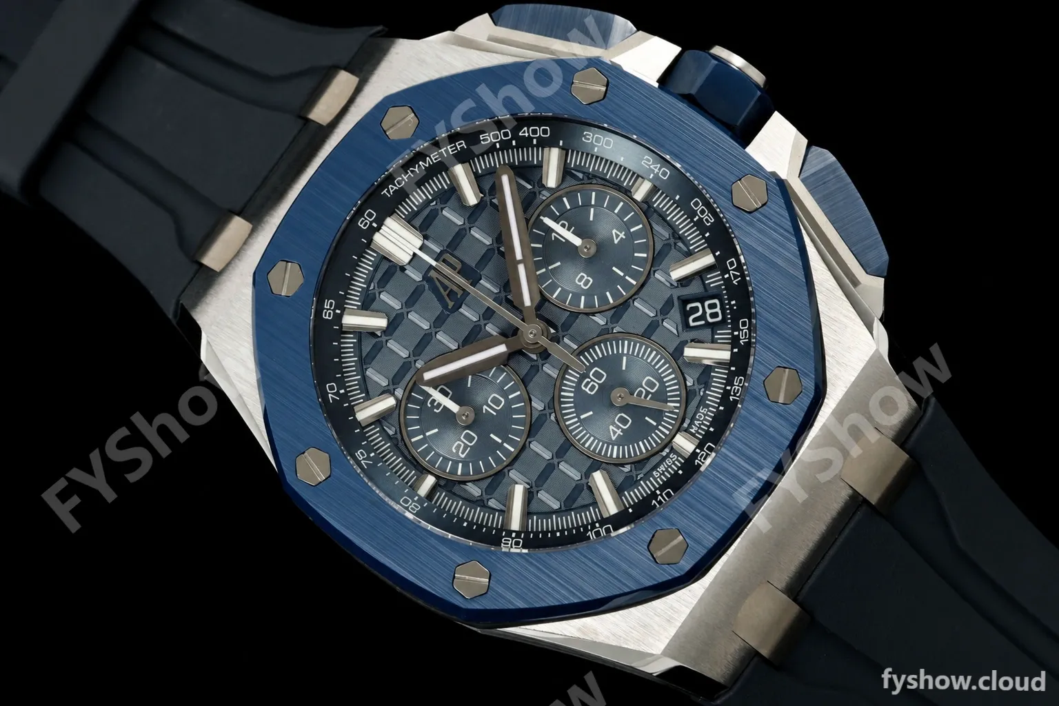 Audemars Piguet - Royal Oak Offshore 26420SO 43mm SS/CER/RU Blu/Silv DDF DD4401 - Image 16