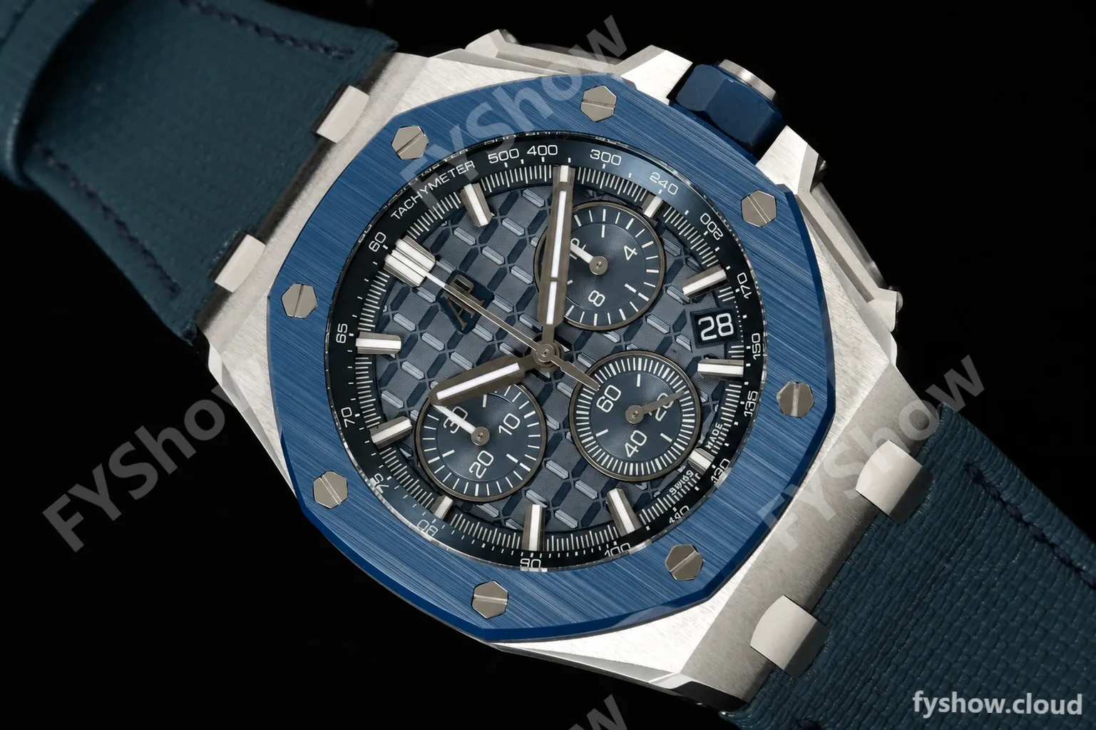 Audemars Piguet - Royal Oak Offshore 26420SO 43mm SS/CER/CS Blue Dial DDF DD4401 - Image 6