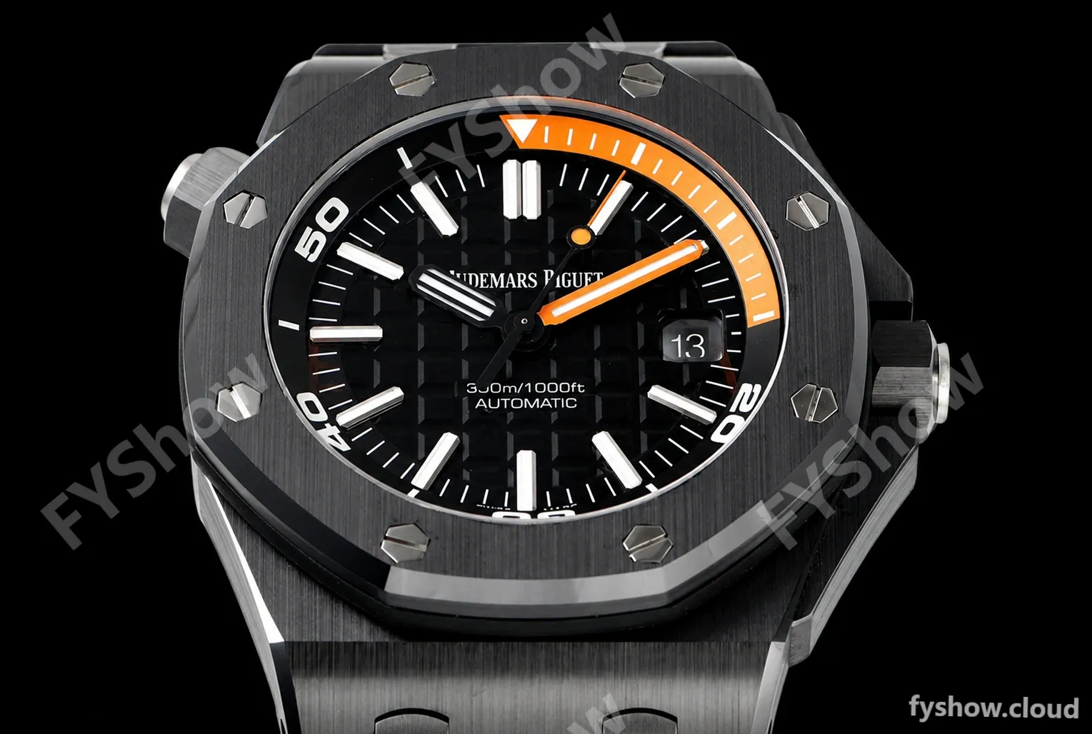 Audemars Piguet - Royal Oak Diver 15707CE Black CER/RU Black ZF A3120 - Image 13