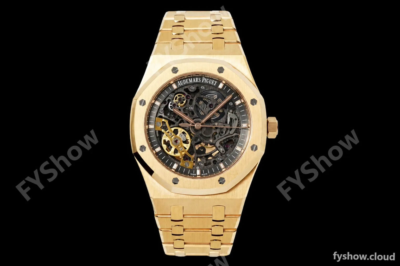 Audemars Piguet - Royal Oak 15407BA 41mm Open Worked YG/YG Skeleton ZF A3132