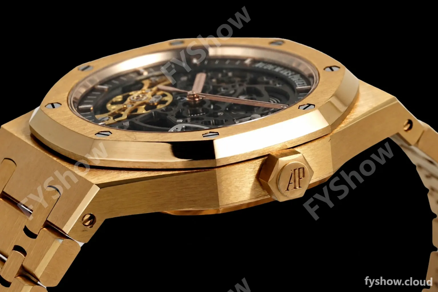 Audemars Piguet - Royal Oak 15407BA 41mm Open Worked YG/YG Skeleton ZF A3132 - Image 2