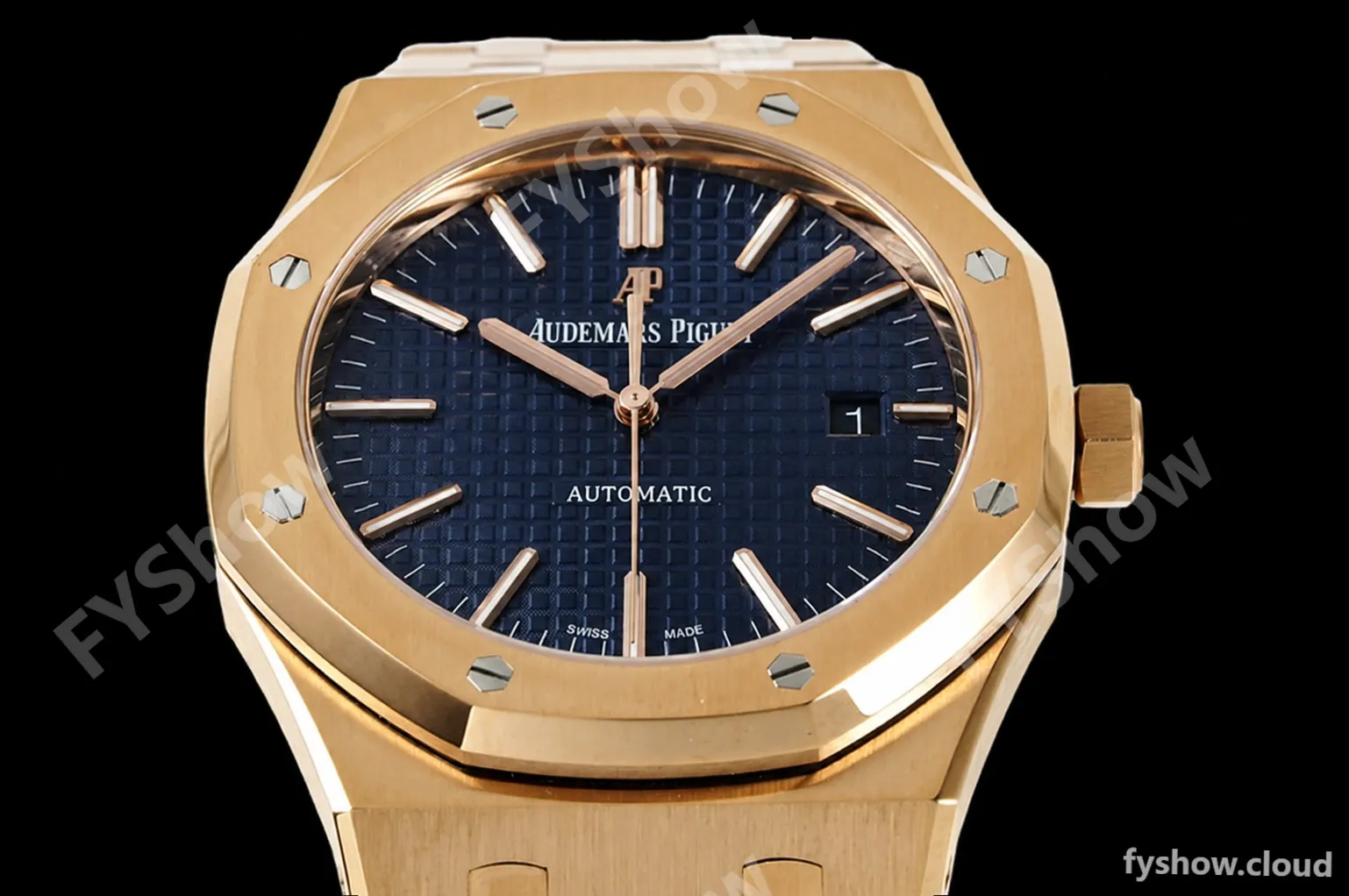 Audemars Piguet - Royal Oak 15510 50th Anniversary 41mm SS/SS Blk/Stk ZF A4302 Mod - Image 4