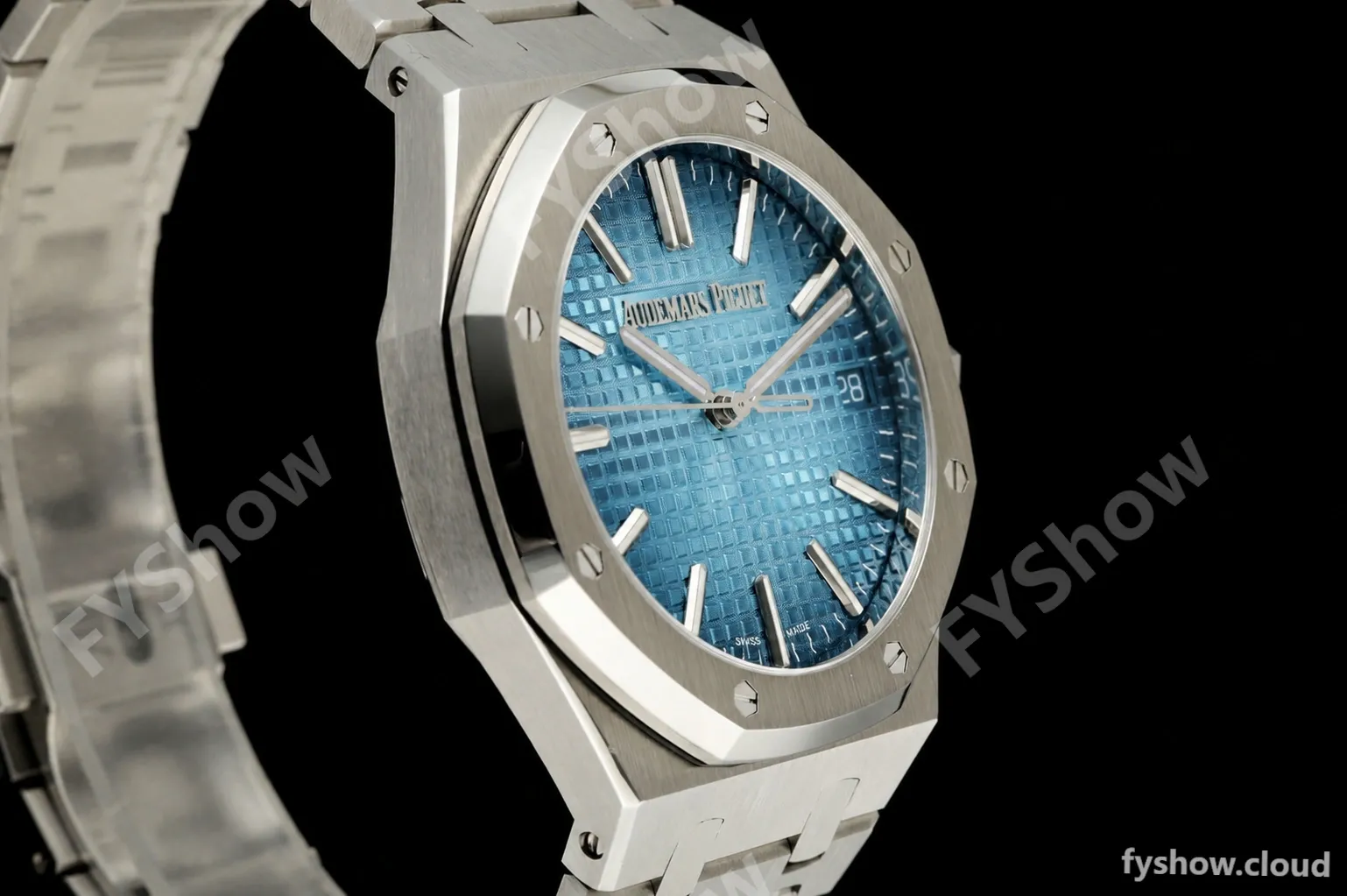 Audemars Piguet - Royal Oak 15410 Frosted SS/SS Blue ZF A3120 - Image 14
