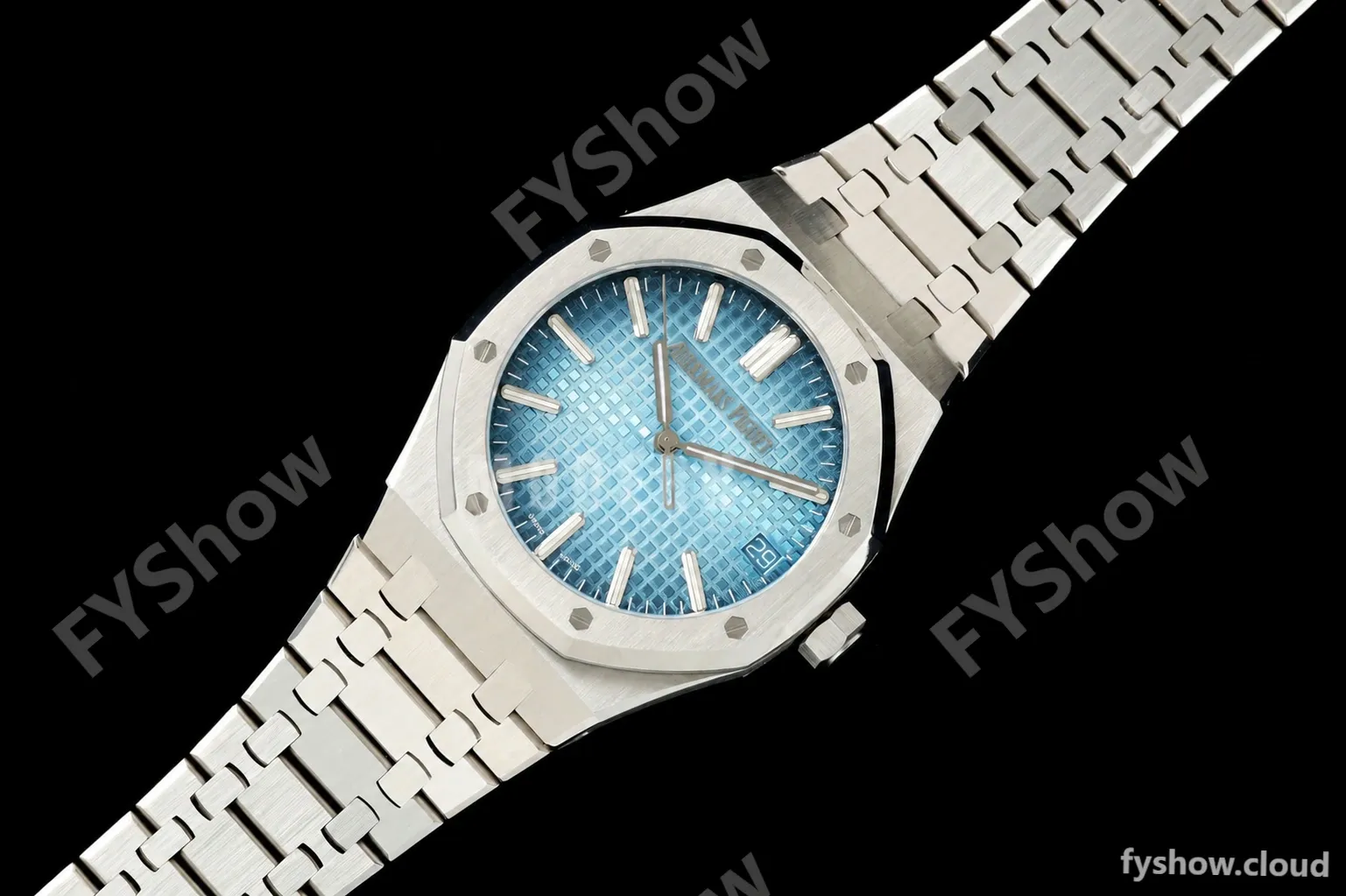 Audemars Piguet - Royal Oak 15410 Frosted SS/SS Blue ZF A3120 - Image 23
