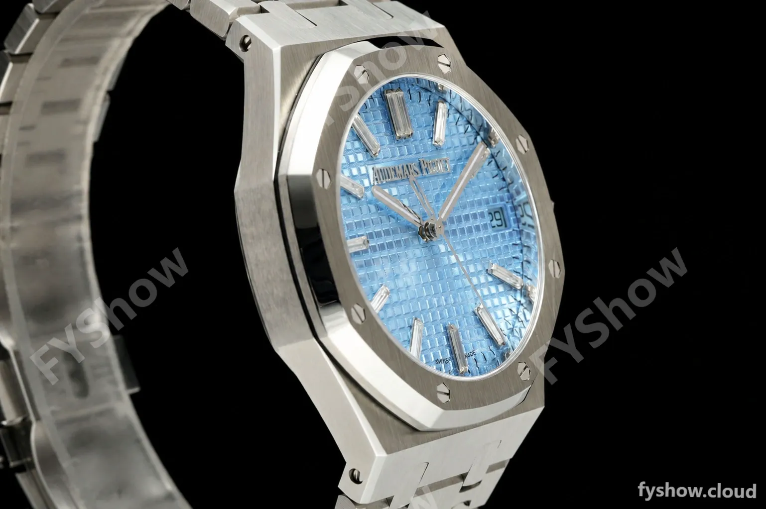 Audemars Piguet - Royal Oak 15202IP 39mm Jumbo Extra Thin SS/SS Smoke Blue ZF A2121 - Image 6