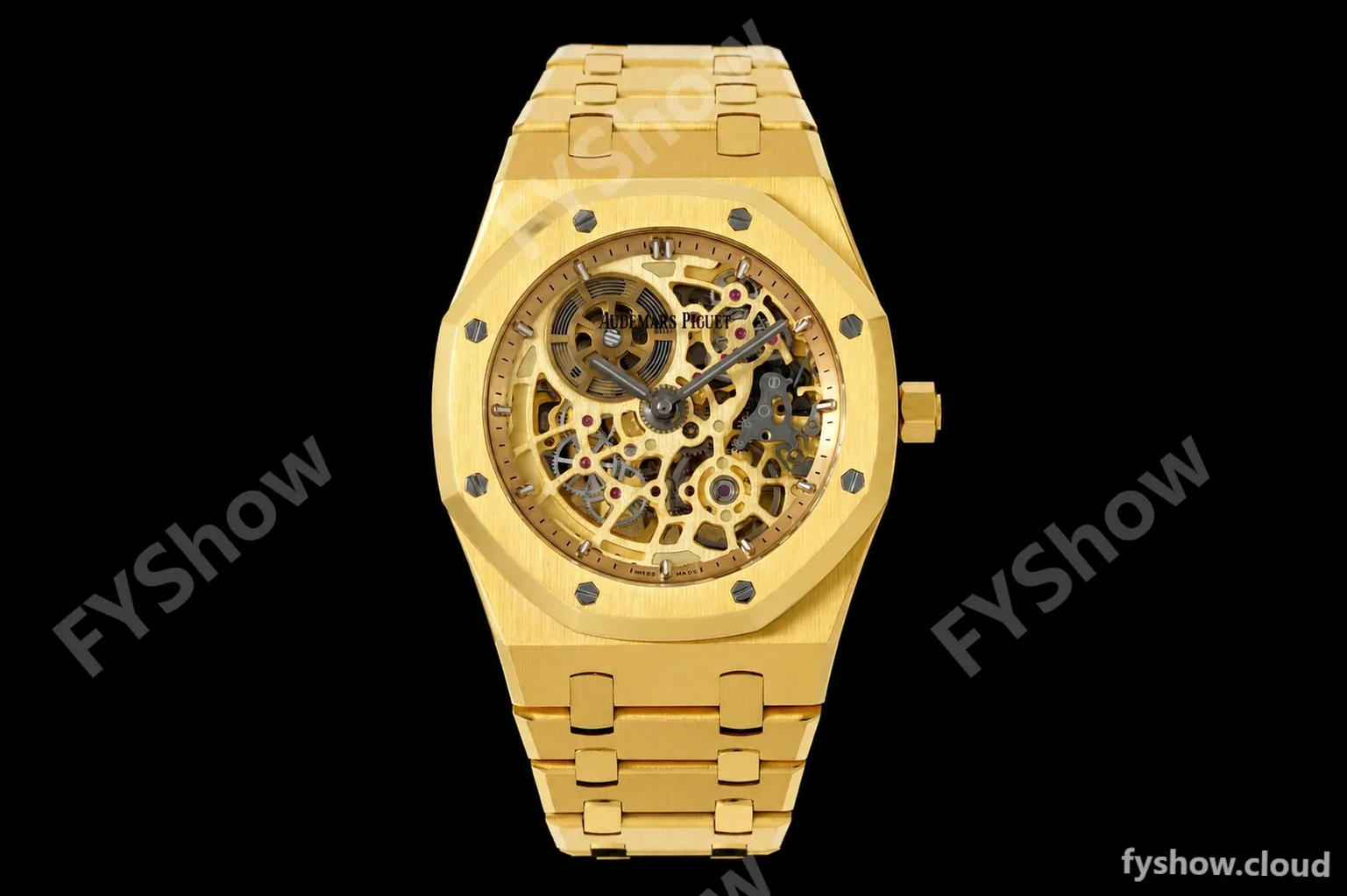 Audemars Piguet - Royal Oak Openworked 39mm 16204BA YG/YG Skeleton Dial ZF A7124