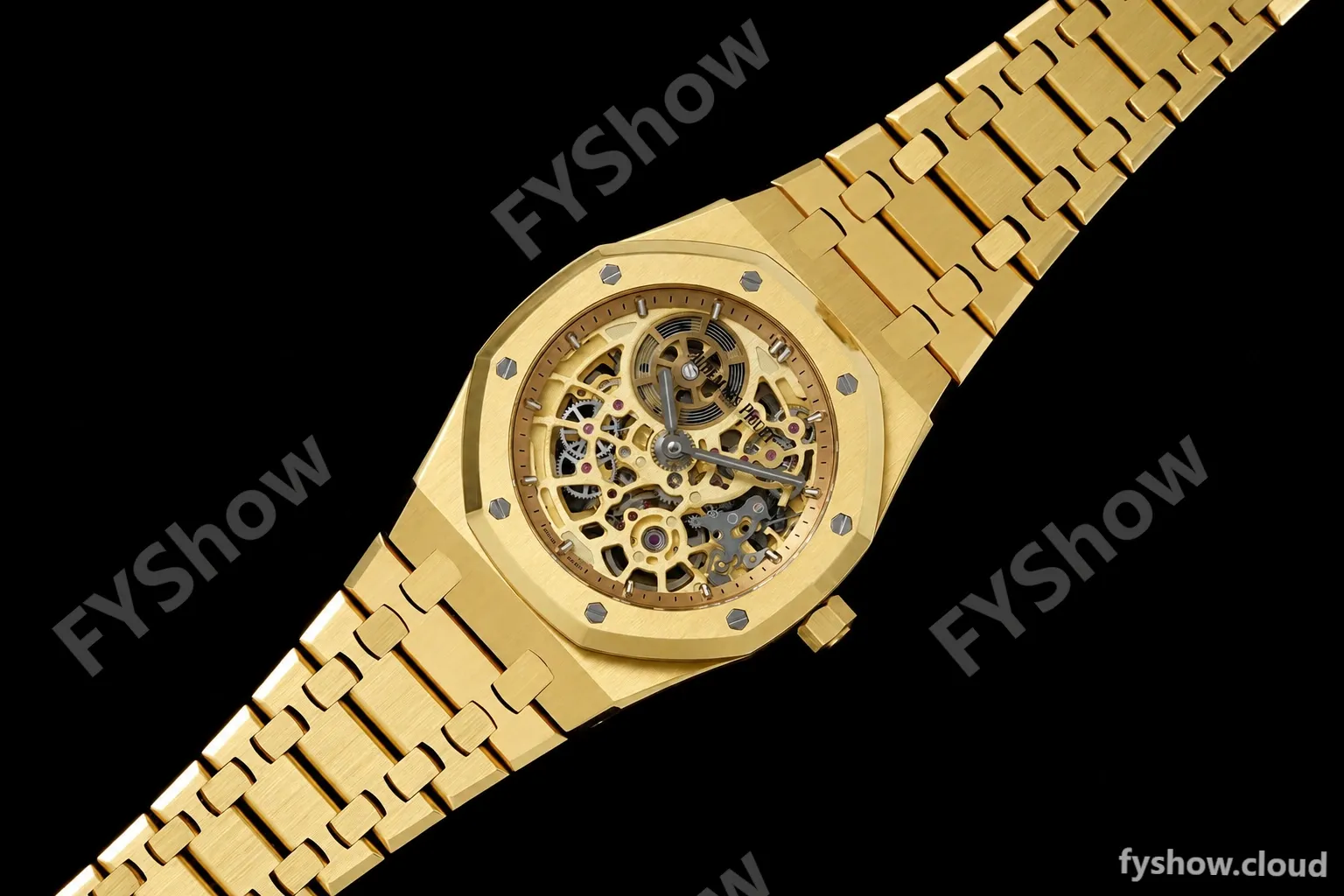 Audemars Piguet - Royal Oak Openworked 39mm 16204BA YG/YG Skeleton Dial ZF A7124 - Image 4