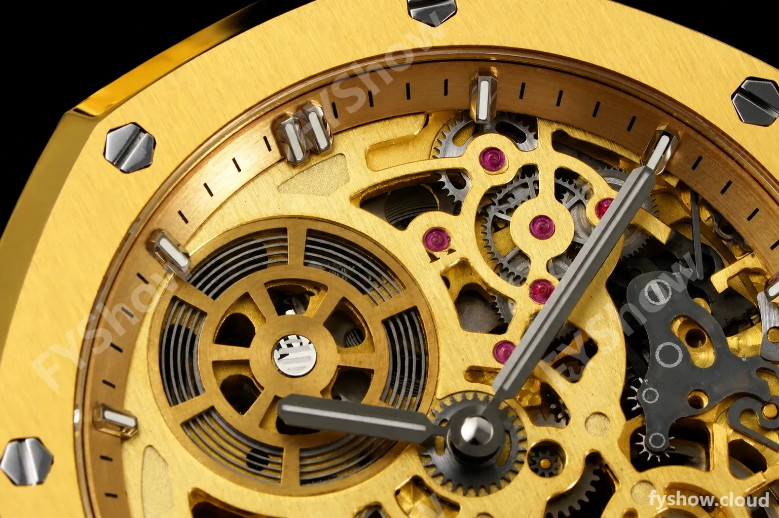 Audemars Piguet - Royal Oak Openworked 39mm 16204BA YG/YG Skeleton Dial ZF A7124 - Image 6